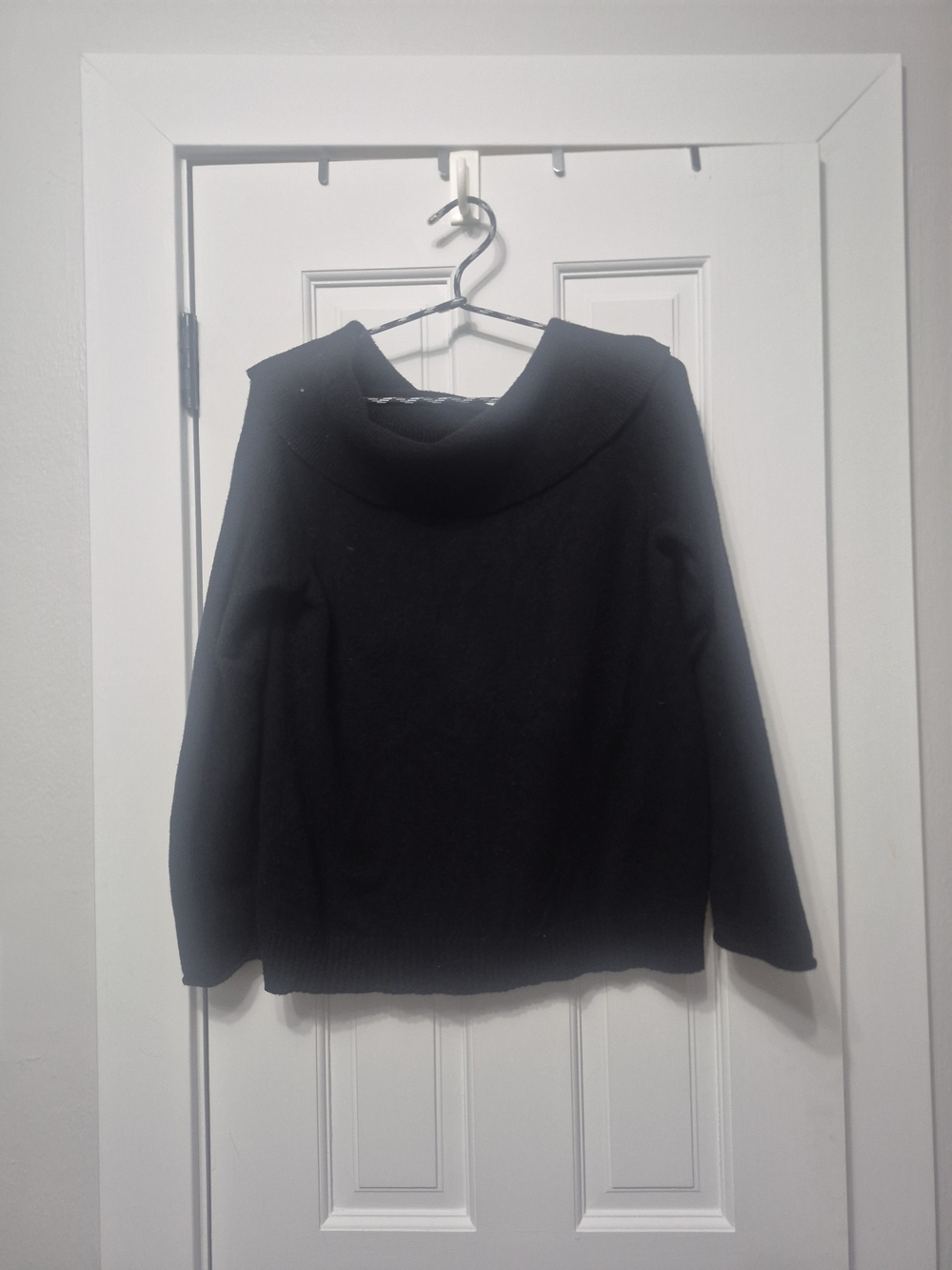 Anthropologie Black Cowl Neck Sweater